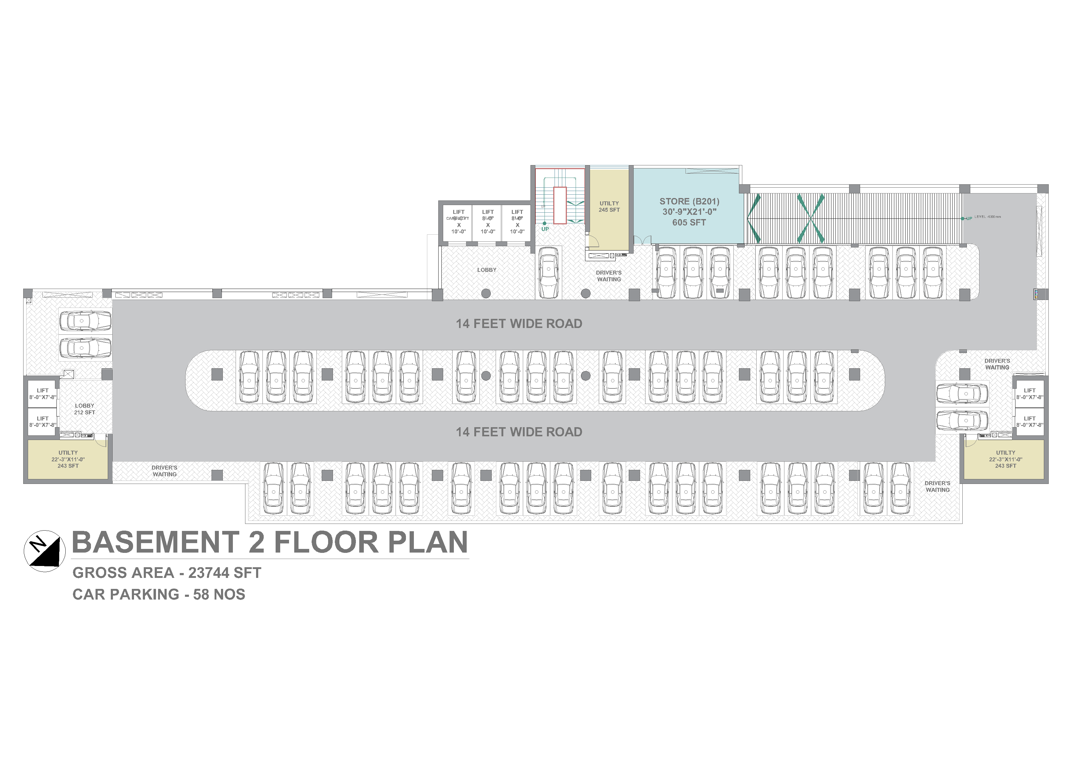DOHS Plaza Basement Level 2 Plan