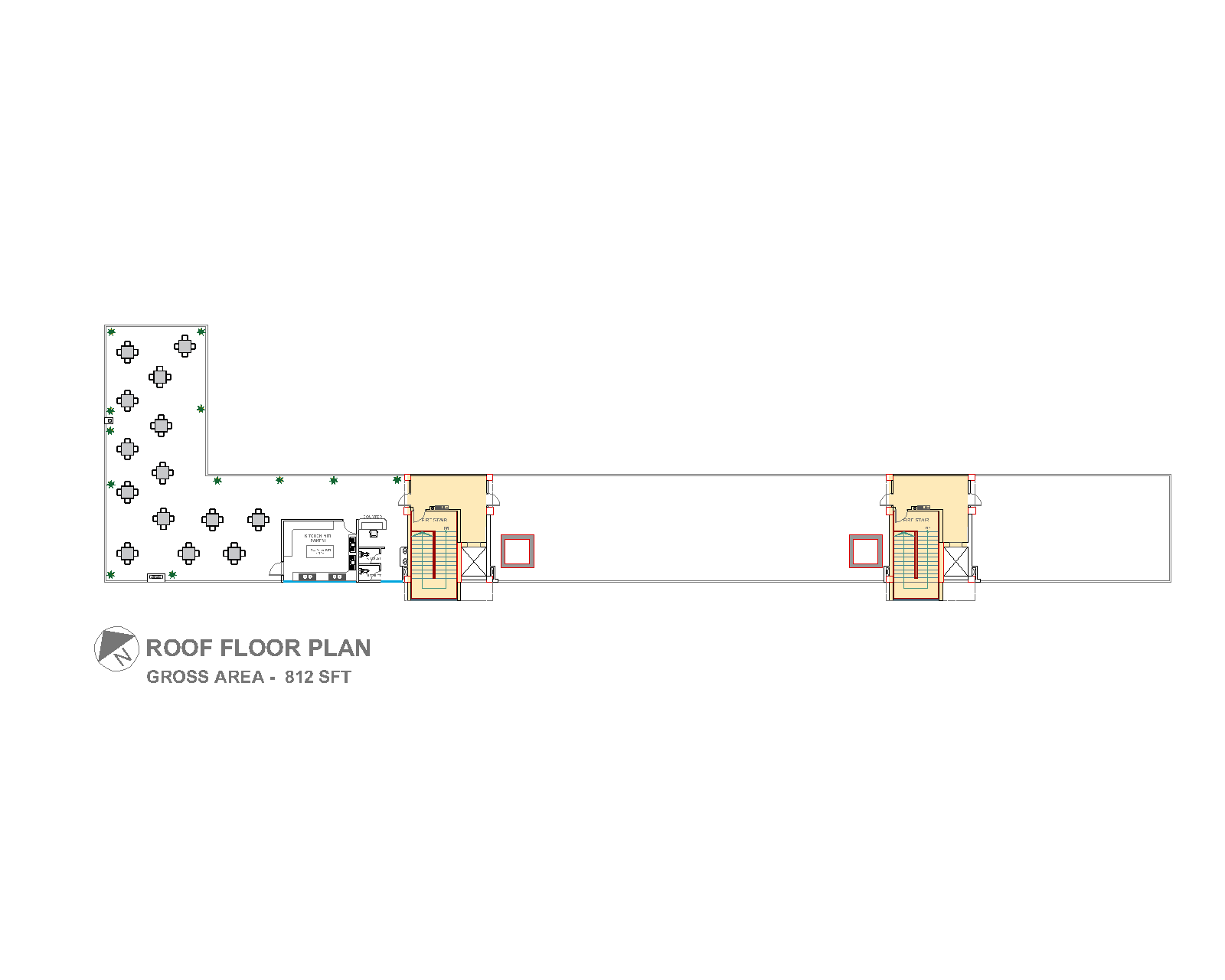 Super Market Roof Floor Plan